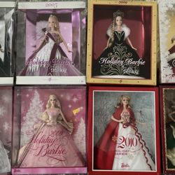 Holiday Barbie’s NEVER OPENED 2004-2011