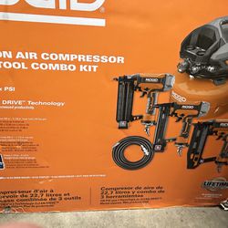 Ridgid Air Compressor Combo Kit