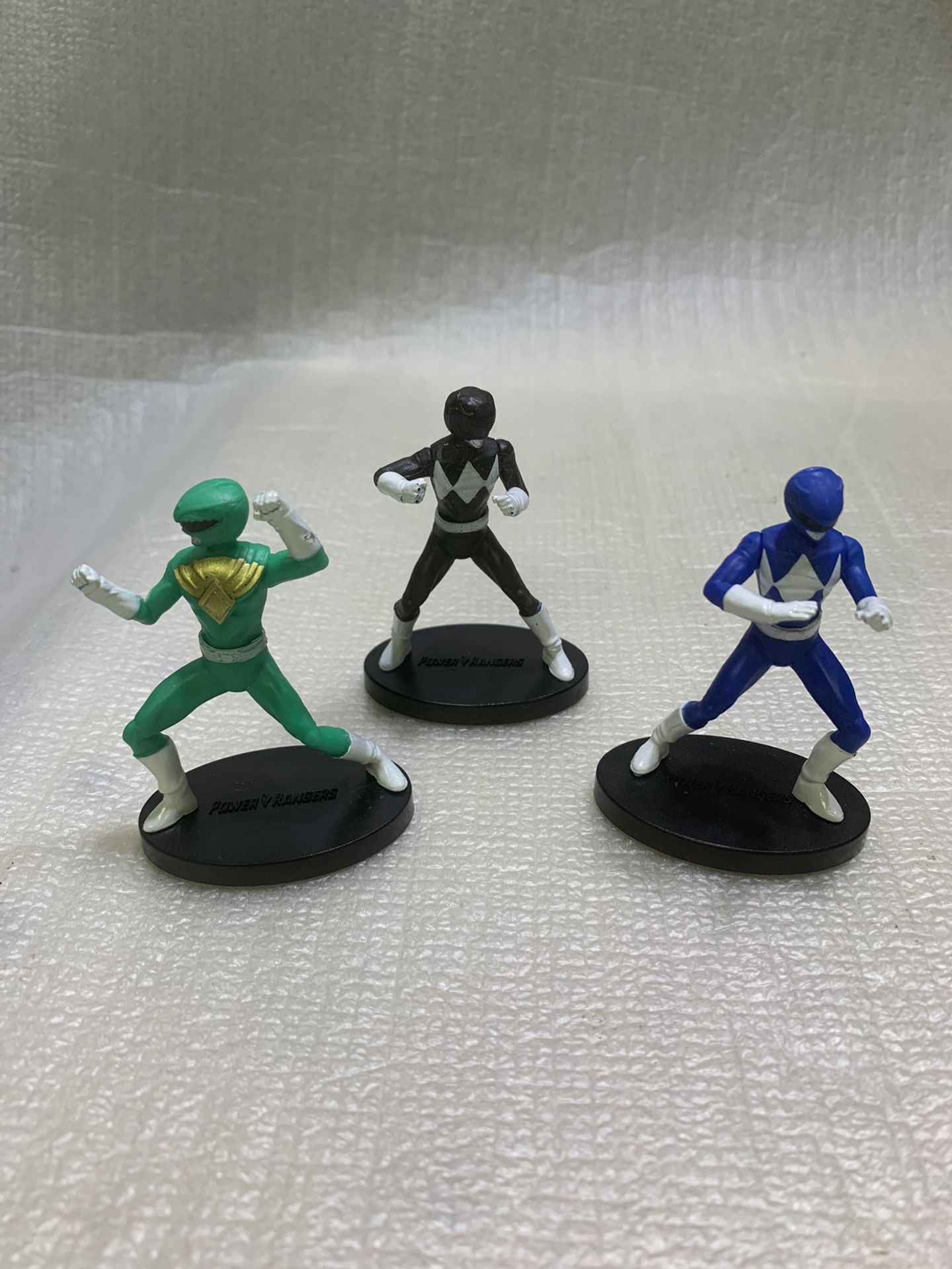 Nice Lot of 3 Power Rangers PVC Action Figure Cake Topper