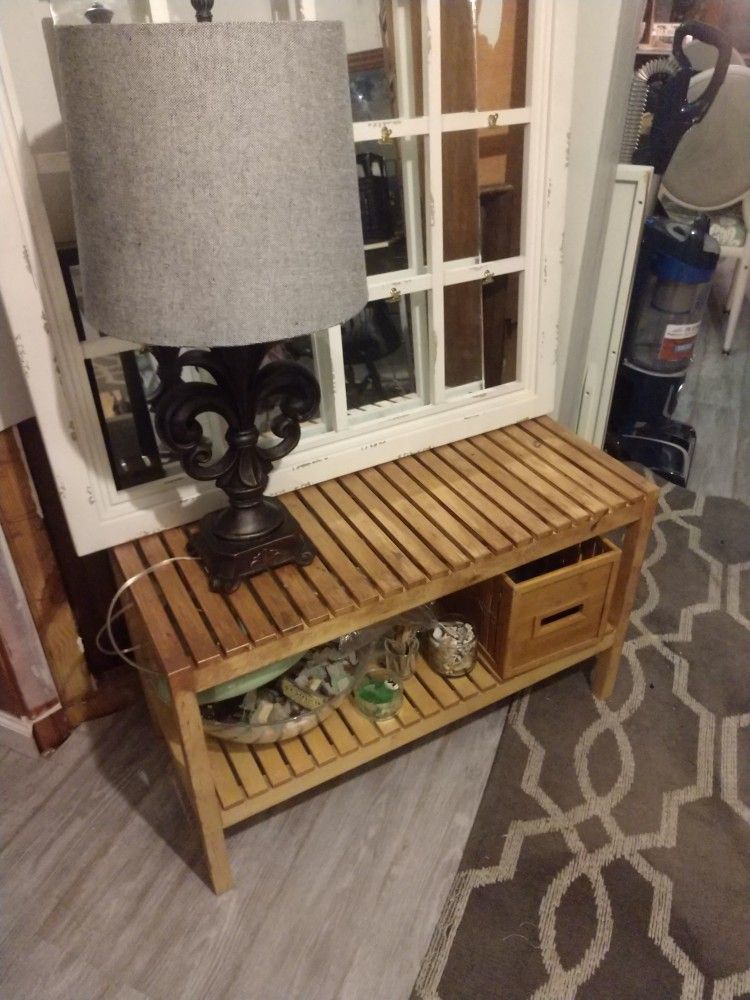 Lamp, Shelf, Frame With Clips For Photos