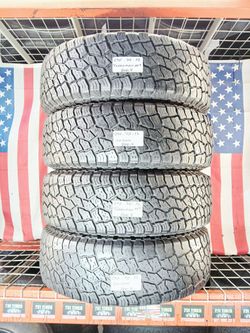 ✅ 4 NICE USED TIRES LT245/75R17 SAILUM TERRAMAX LT A/T LOAD E 245 75 17 USED TIRES