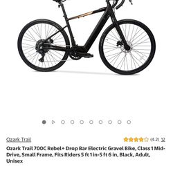 Ozark Trail 700C Rebel+ Drop Bar Electric Gravel Bike