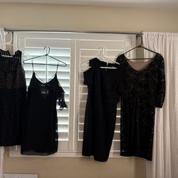 4 Black  Dresses