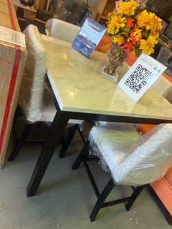 Marble look table set $449.