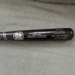 Derek Jeter 3000 Hit DJ3K Logo Baseball Bat Louisville Slugger, #1,251 Of 3000.