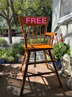 Wooden high chair - FREE