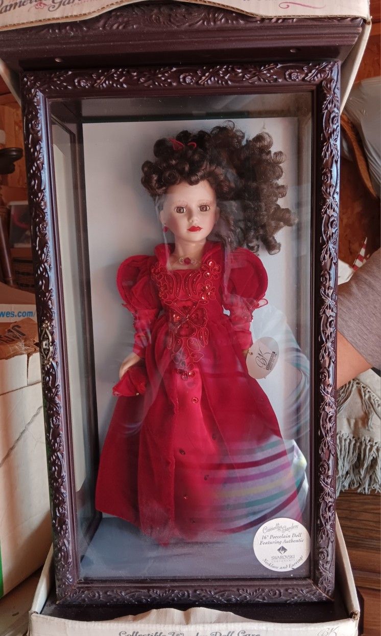 Porcelain Camellia Garden Doll