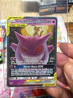 Gengar & Mimikyu GX Pokémon Card 53/181