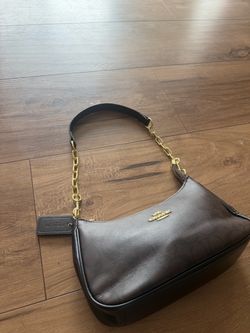 Coach brown leather handbag