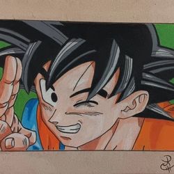 Gokus greeting 1 of 1 Original Artwork