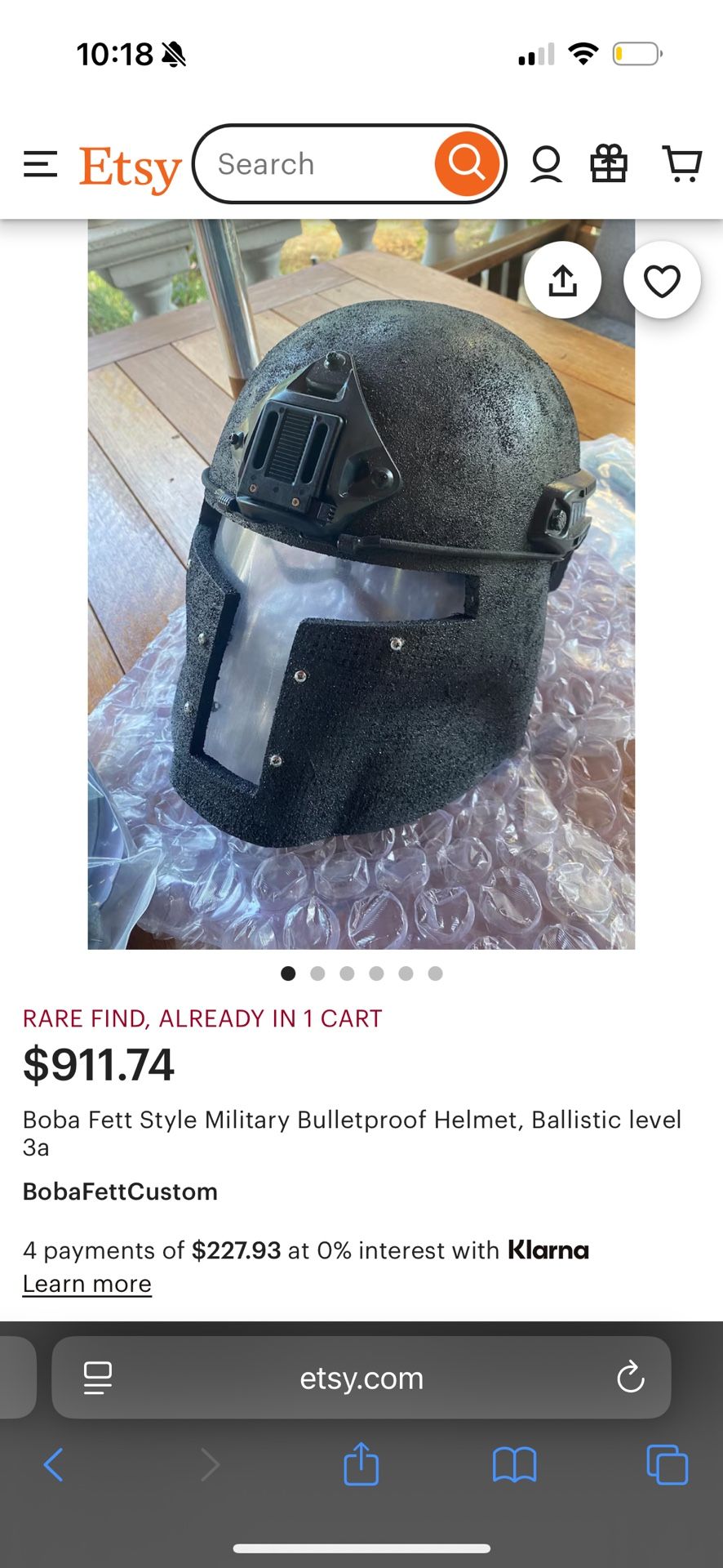Bulletproof Helmet & Face Shield! Level lllA