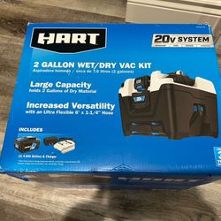 20v Hart 2 Gallon Wet/dry Vac