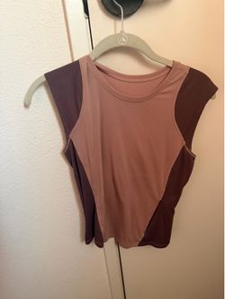 Pink and Purple Lululemon top size 6