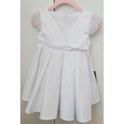 White Satin Christening/Baptism Dress