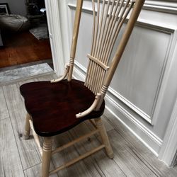 6 Windsor Back Kitchen/dining Chairs Made By Cannondale