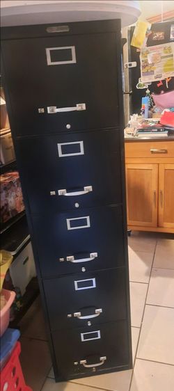 Metal filing cabinet