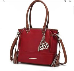 MKF Collection Tote Bag for Women - Top-Handle Vegan Leather Purse