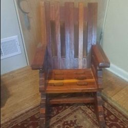 Custom Wooden Rocking Chair for Child
28"Tall-21" Wide Seat is 10" from floor.
