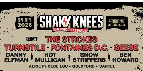 4 Tickets: Shaky Knees Festival ATL Fri Sep 18