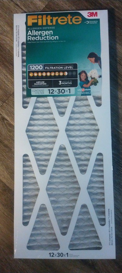 3M Filtrete 12x30x1 AC  home filters - brand new, shrinkwrapped