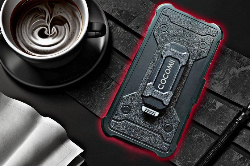 iPhone 14 & iPhone 13 Defender Series Case in black. Rugged, durable, with port protection and includes holster clip kickstand.
price: $65