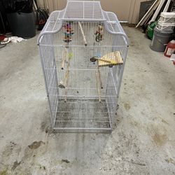 Bird cage in good condition for sale .