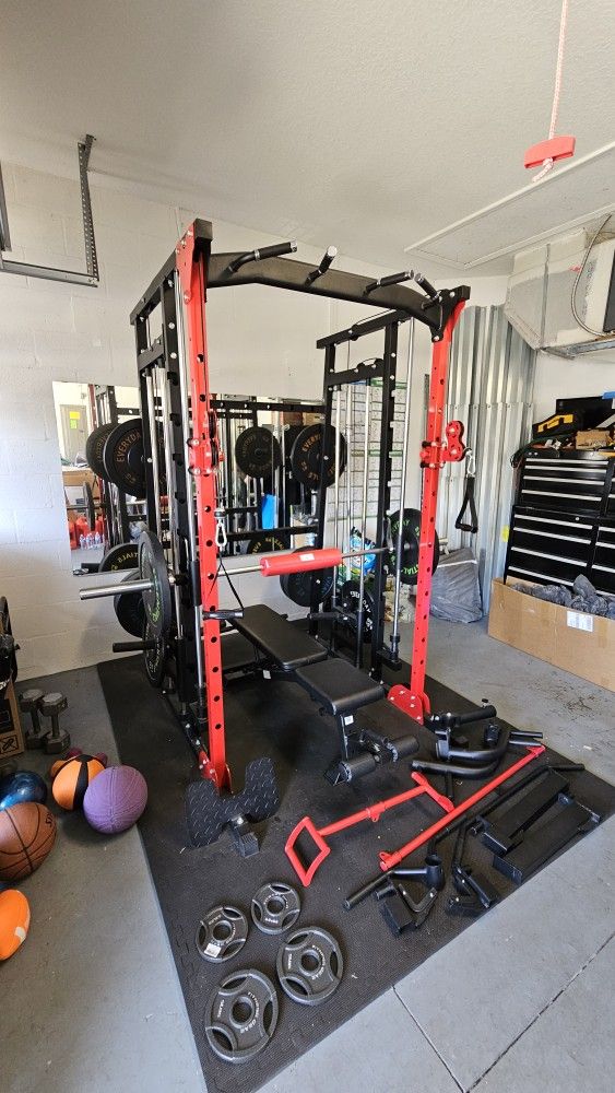 All In One Home Gym/ Smith Machine -1600 Lbs. Capacity 