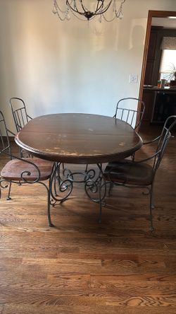 Cherry wood kitchen table