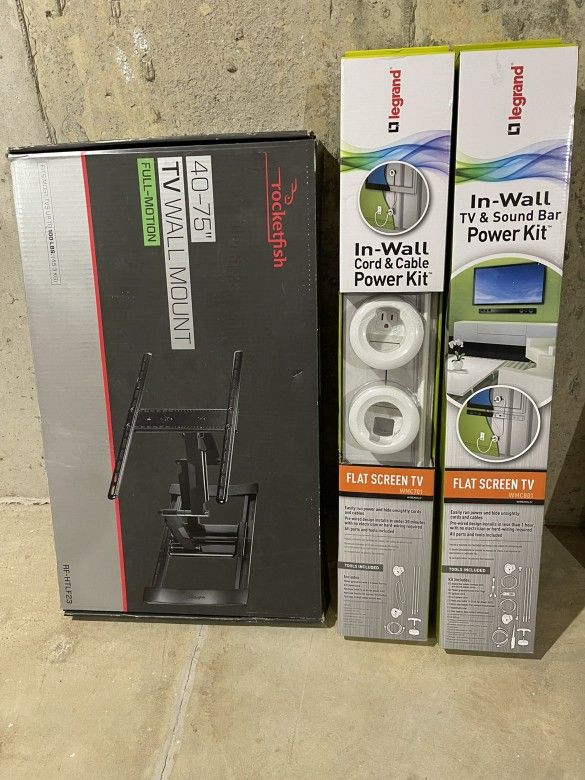 TV Wall Mount And Cable Accessories