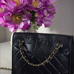 Tory Burch Alexa Convertible Shoulder/Crossbody Women's Bag with the Tory Burch Logo on the Exterior and in the Interior