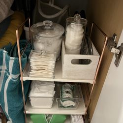 2-tier Rose Gold under Sink Organizer📍EAST LA  