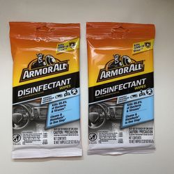 ArmorAll disinfectant & cleaning wipes 2 for $1