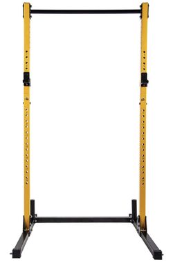 HulkFit Multi-Function Adjustable Power Rack Exercise Squat Stand with J-Hooks and Other Accessories, Multiple Versions