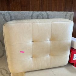 2 Leather Couches With Ottim