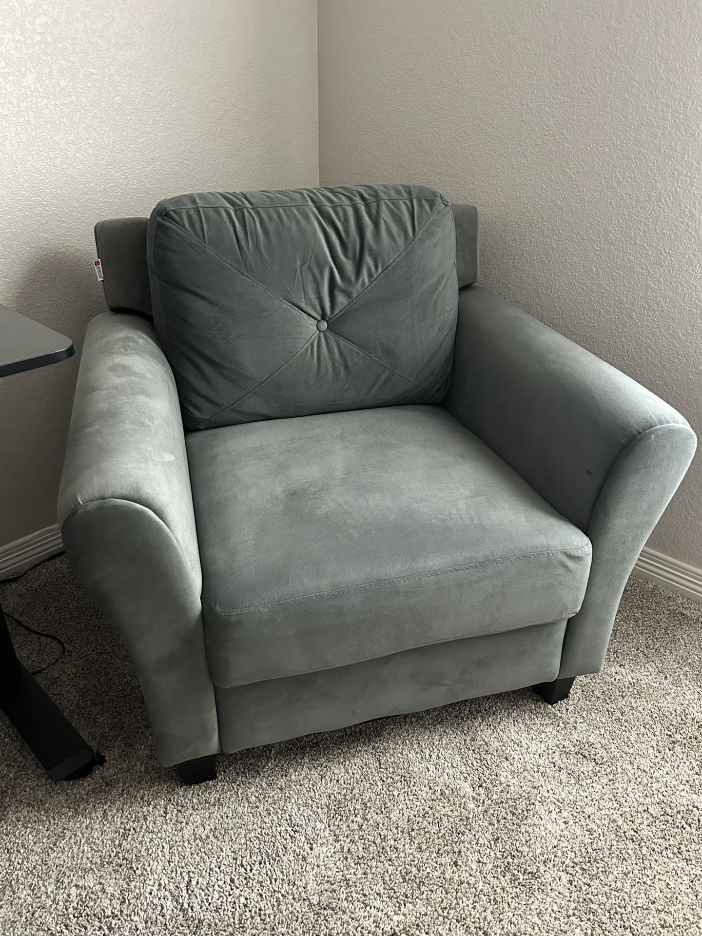 Blue/Gray Lounge Chair