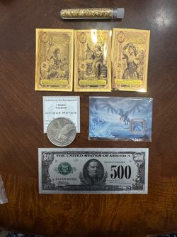 Goldback Notes, Titanium Coin & Silver Note Lot