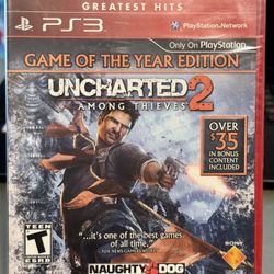 Uncharted 2: Among Thieves Game of the Year Edition (PlayStation 3 PS3) SEALED. Small tear in seal!