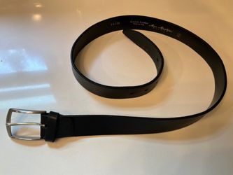 Max Martini Milano Genuine Leather Belt Black Made in Italy Size 110/95 EU 35