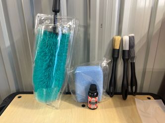 Wheel ceramic coating brushes kit