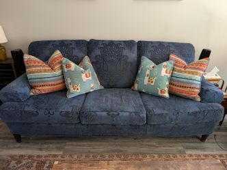 Vintage Ralph Lauren Sofa – Reupholstered Custom Upholstery – 88” Wide – Designer Furniture