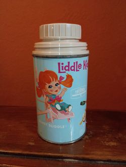Vintage 1968 Liddle Kiddles Metal Thermos