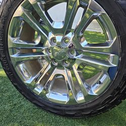 4 GMC SIERRA 22" RIMS&TIRES 6 LUG