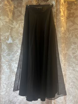 Black Chiffon Skirt
