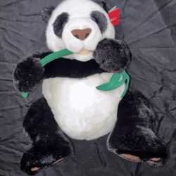 Vintage fao Schwarz panda bear with bamboo with tags