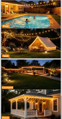 100ft outdoor string lights