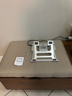 Brand New Aluminium Laptop Stand w USB Docking Station ( Laptop Not Included )