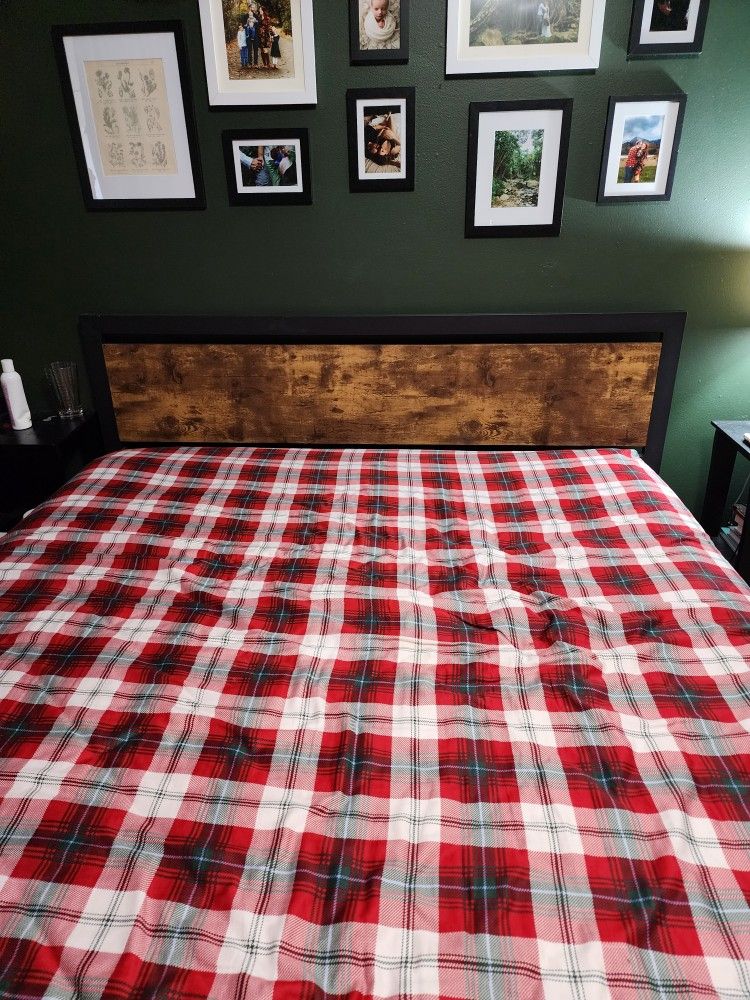 Queen Bedframe And New Mattress