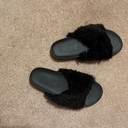 Pink Slippers/ Black