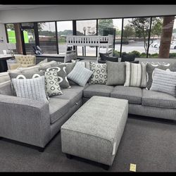 Sectional, Sectional with Ottoman, Living Room Furniture, Home Furniture, Affordable Furniture, Deal, Sofa Set