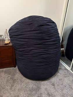 Large Navy Blue Bean Bag Chair